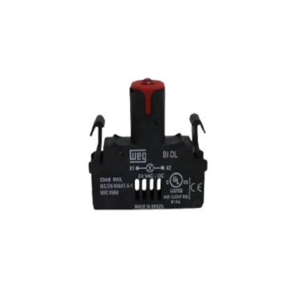 Bloco De Iluminação Weg Bidl Vermelho 24vac/dc