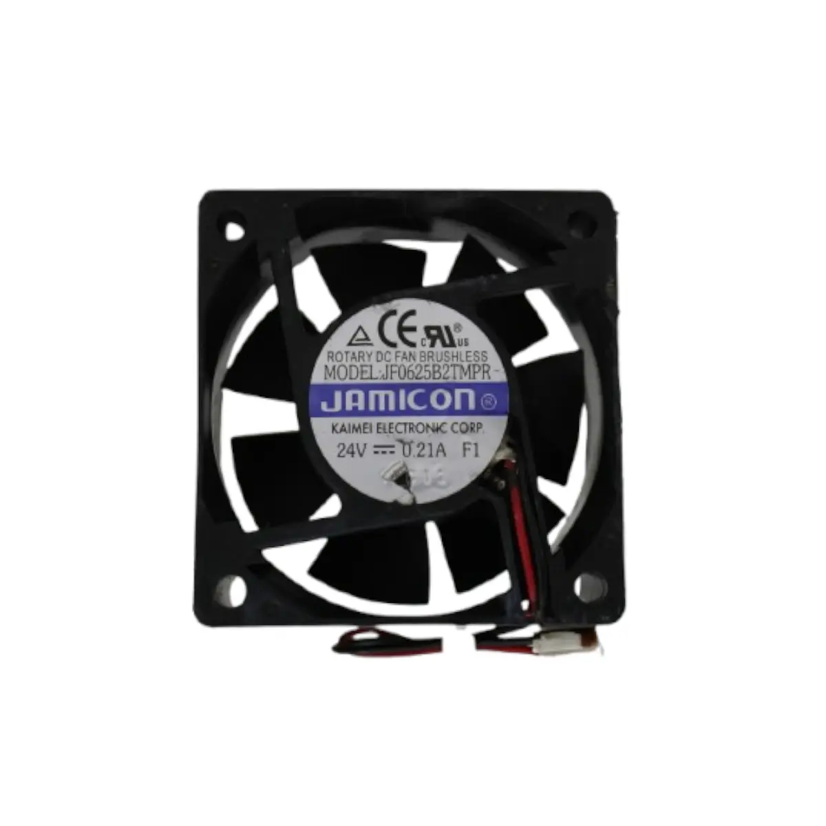 JAMICON JF0625B2TMPR 60X60X25 12 VDC 0.21A Mini Ventilador Jamicon Jf0625b2tmpr 60x60x25 0.21a 24vdc - Imagem 1