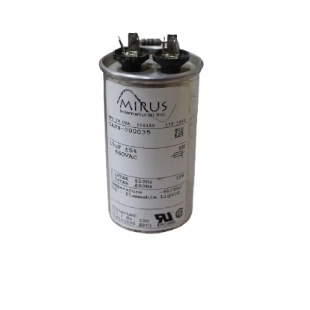 mirus Capacitor Mirus 15uf +/-5% 660vac - Imagem 1