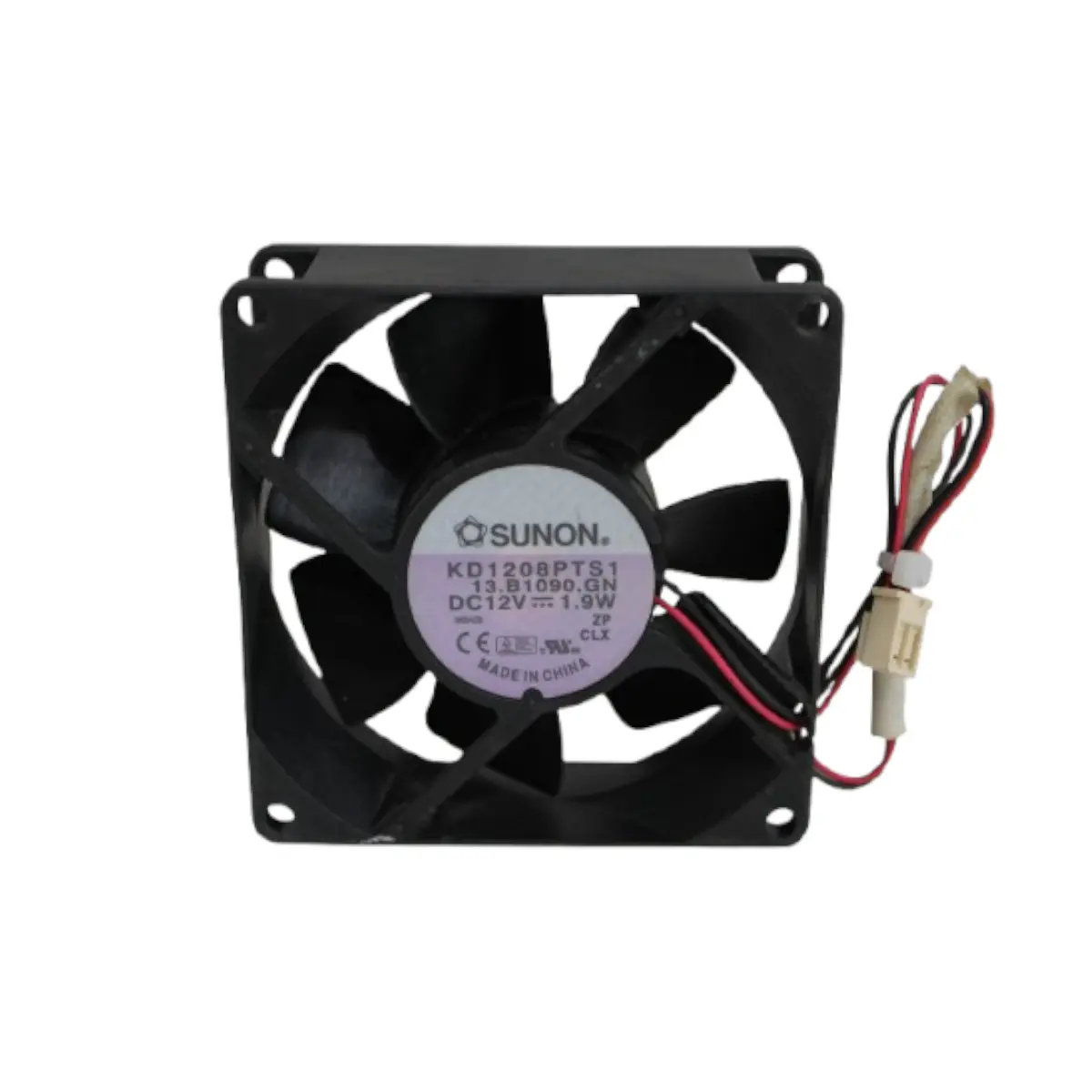 sunon kd1208pts1 80x80x25 12vdc 1,9w Mini Ventilador Sunon Kd1208pts1 1.9w 80x80x25 12vdc - Imagem 1