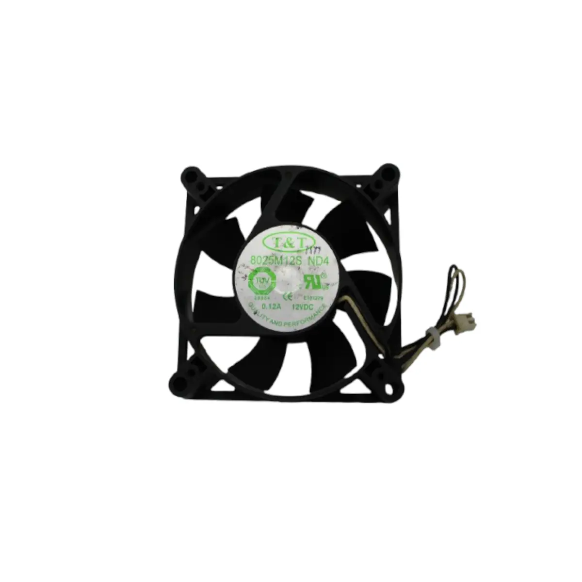 T&T 8025M12S A Mini Ventilador T&t 8025m12s 80x80x25 12vdc 0.12a - Imagem 1