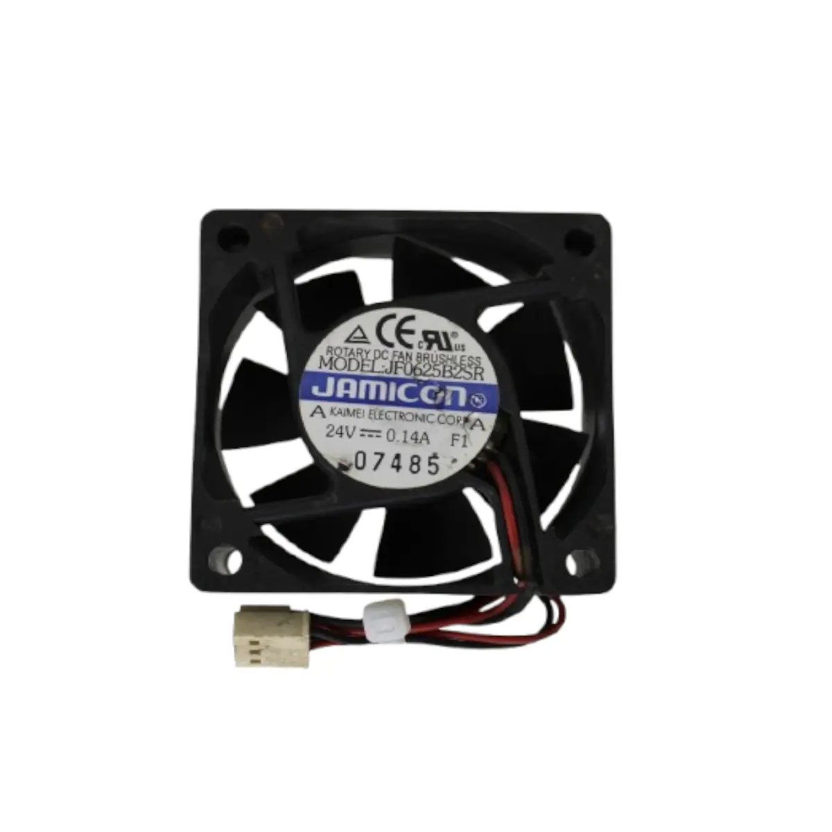 JAMICON JF0625B2SR 60X60X25 24VDC 0.14A Mini Ventilador Jamicon Jf0625b2sr 60x60x25 24vdc 0,14A - Imagem 1