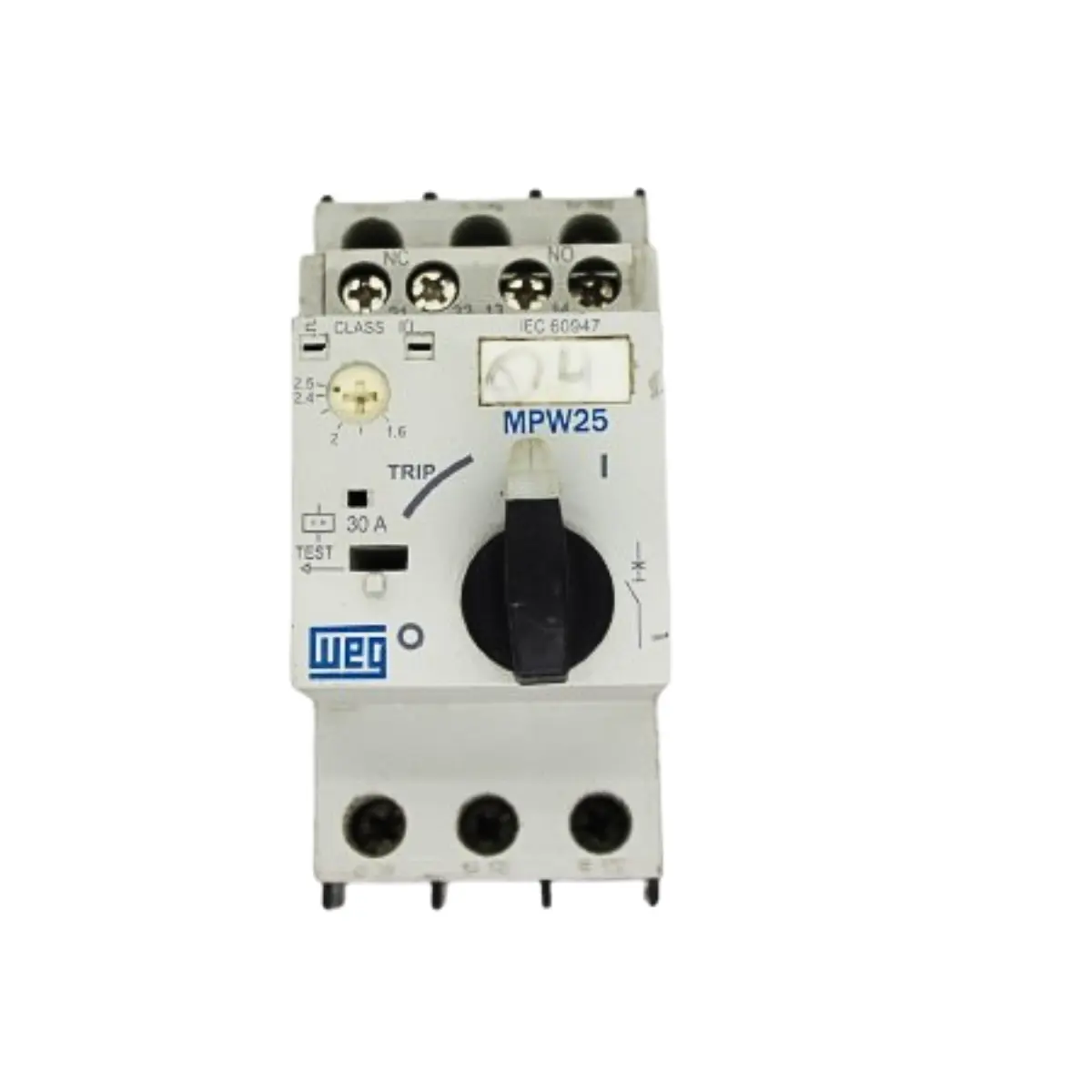 MPW25 30A (1) Disjuntor Motor Mpw25- Tripolar Weg 30a (1,6 a 2,5seg) - Imagem 1