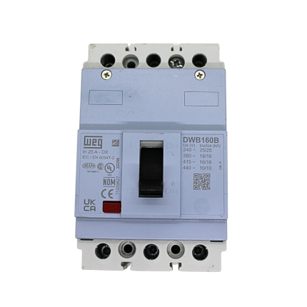 Disjuntor Caixa Moldada Weg Dwb160b 25a